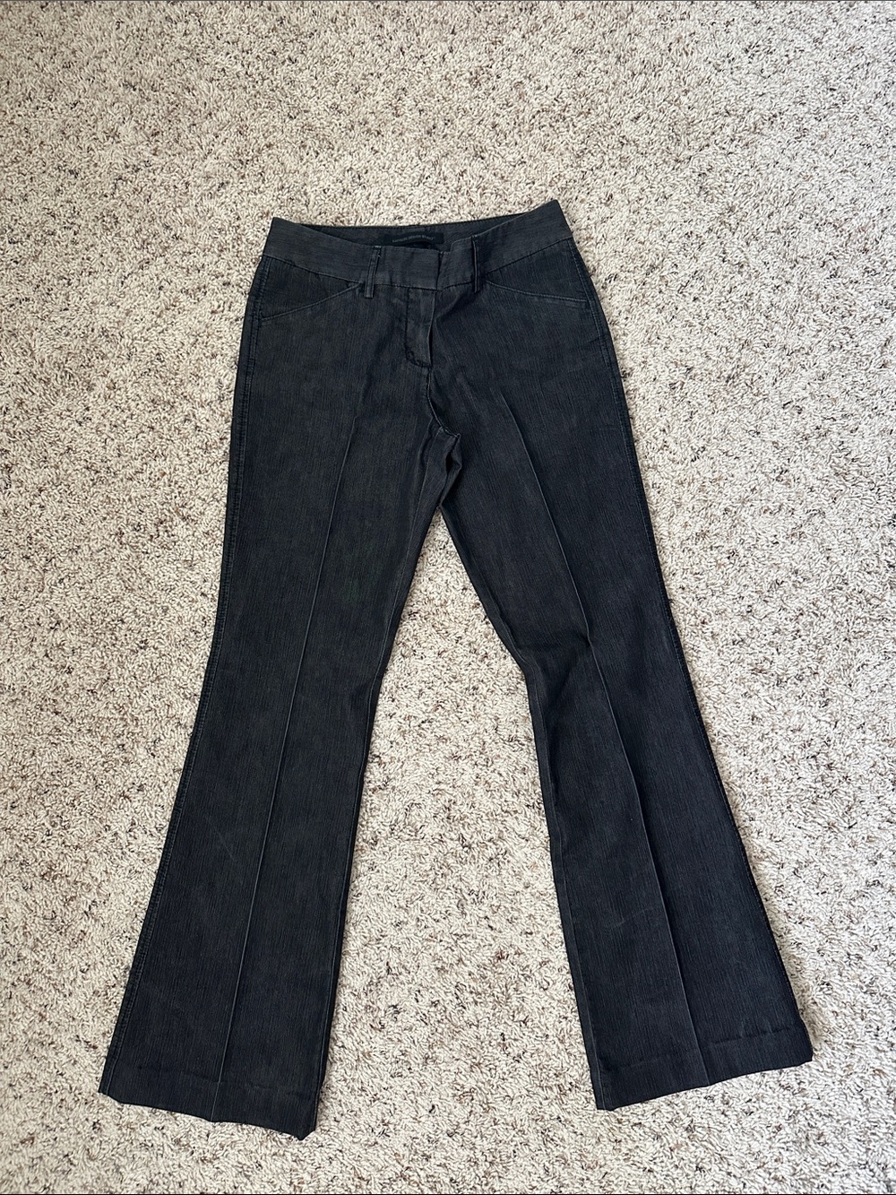 Express Black Editor Stretch Pants - Waistband Detail